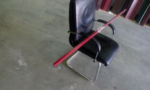 фото образца верхней оконтовки профлиста С8